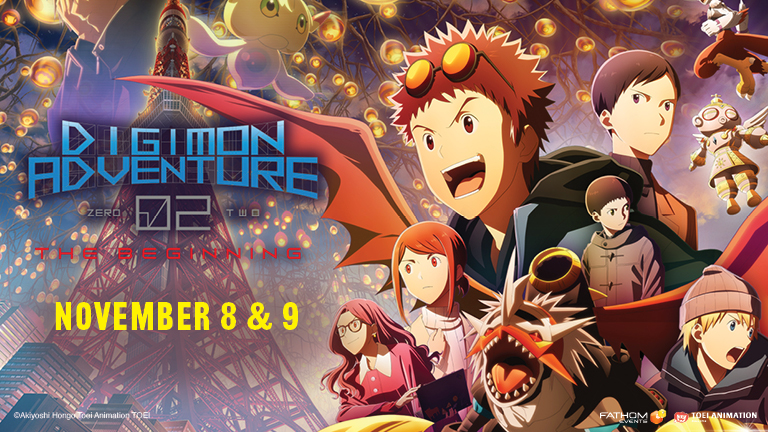 “DIGIMON ADVENTURE 02 THE BEGINNING” NEW FILM ADAPTATION LANDS IN U.S. THEATERS ON NOVEMBER 8 & 9