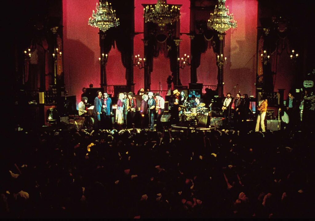 The Last Waltz - Group Singing live on Stage