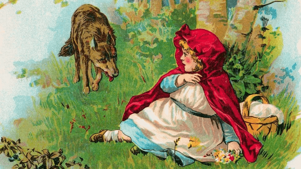 Blog - Childhood Characters Turned Murderous - Little Red Riding Hood cartoon