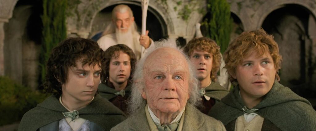 Blog - Lord of the Rings Guide - Bilbo with the Fellowship and Gandalf