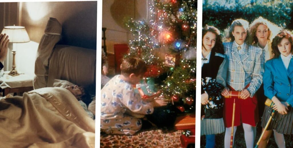 Blog - Remake Culture - Collage of Exorcist, A Christmas Story, and Heathers scenes